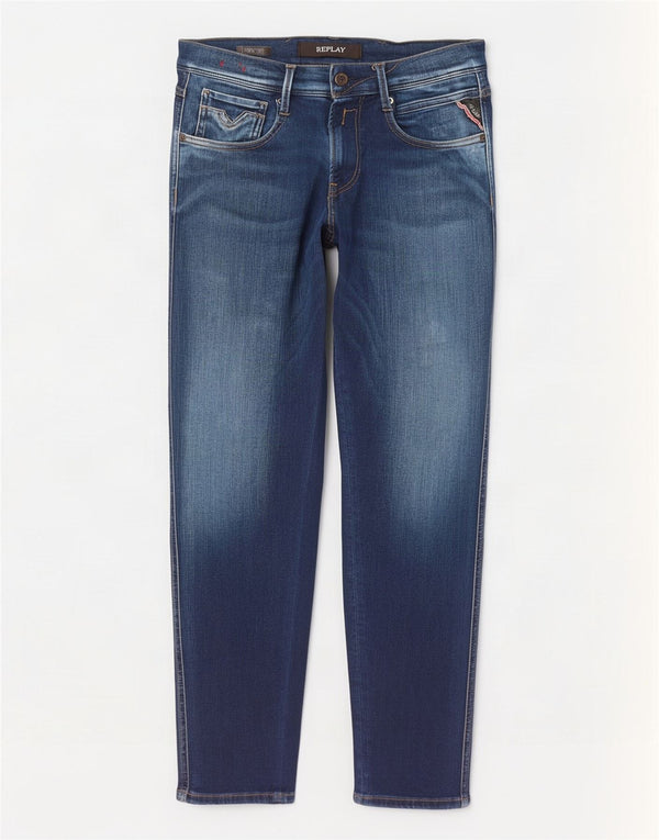 Replay Blugi Anbass Slim pentru femei W28 L30 Bumbac albastru