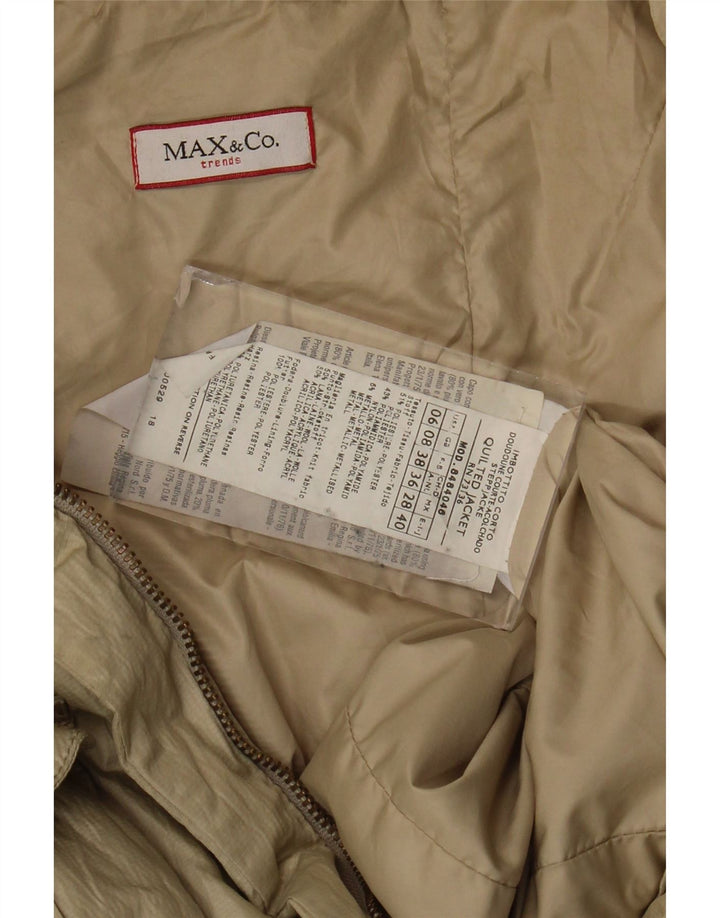 Jachetă căptușită pentru femei Max & Co. UK 8 Small Beige Poliester