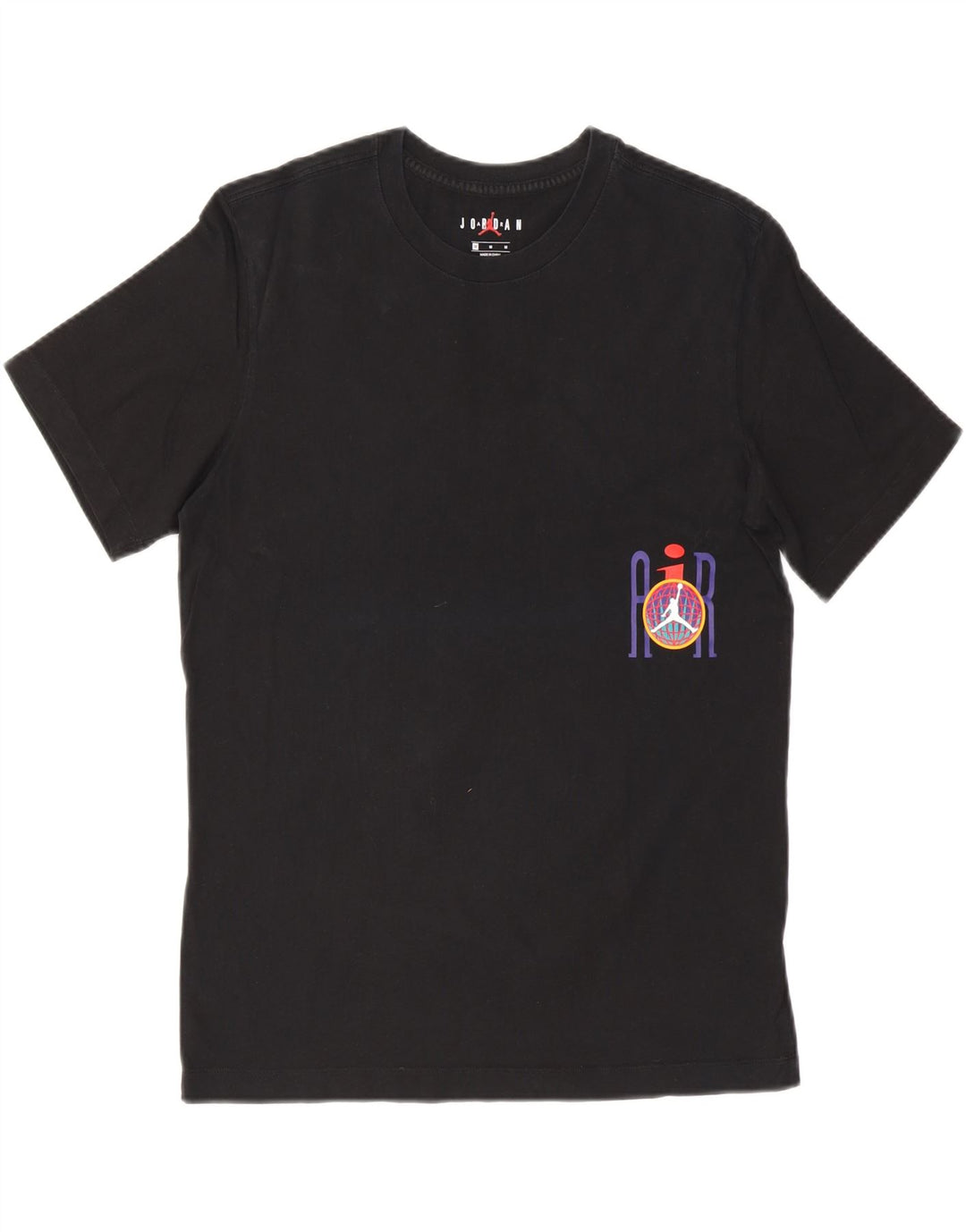 Tricou grafic Bărbați JORDAN Top Mediu Negru Bumbac