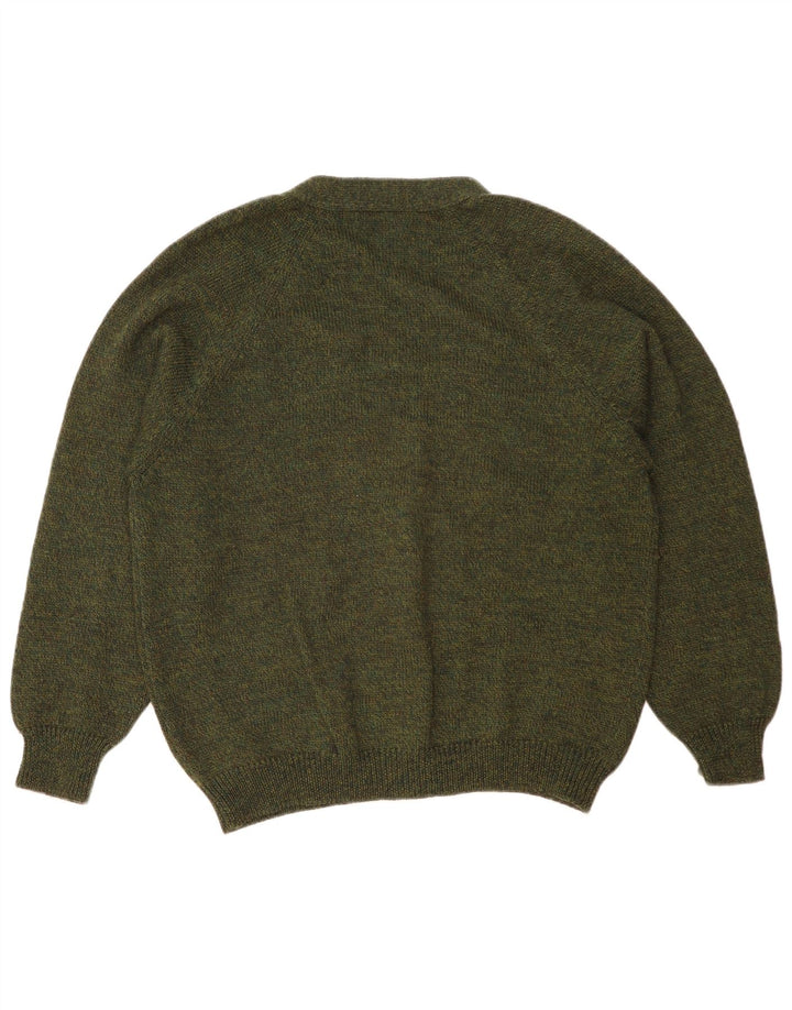 Pulover cardigan pentru bărbați Gran Sasso XL Kaki Lână