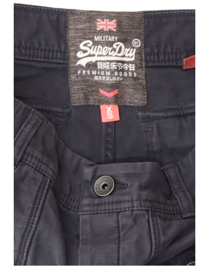 Pantaloni scurti cargo Superdry pentru femei XS W28 bumbac negru