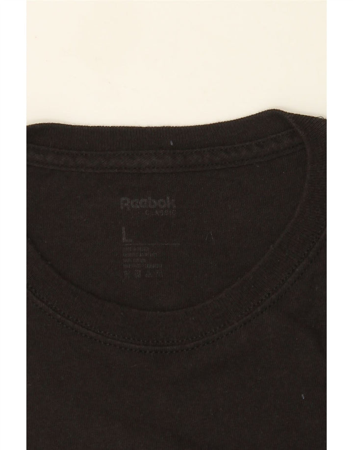 Tricou grafic pentru bărbați Reebok Top Large Negru