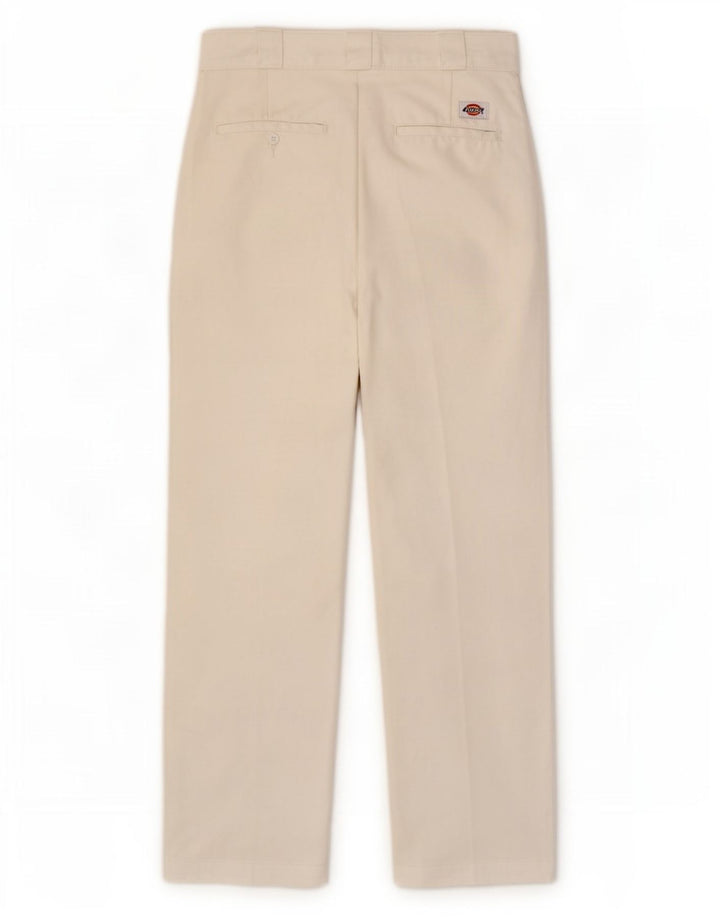 Pantaloni chino drepti pentru femei Dickies L28 L26 Poliester alb