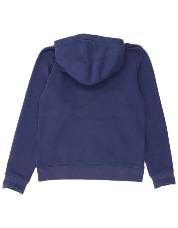 Pulover cu glugă cu grafic pentru femei Animal UK 14, mare, albastru, bumbac