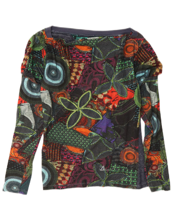 Desigual Womens Loose Fit Top cu mânecă lungă UK 6 XS Multicolor