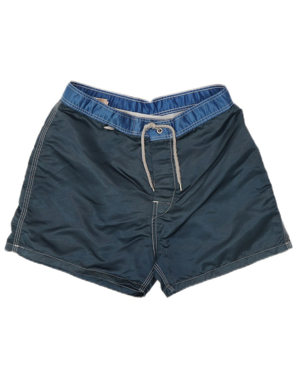 Sundek Pantaloni scurți de înot pentru băieți 11-12 ani, albastru bleumarin, nailon color bloc