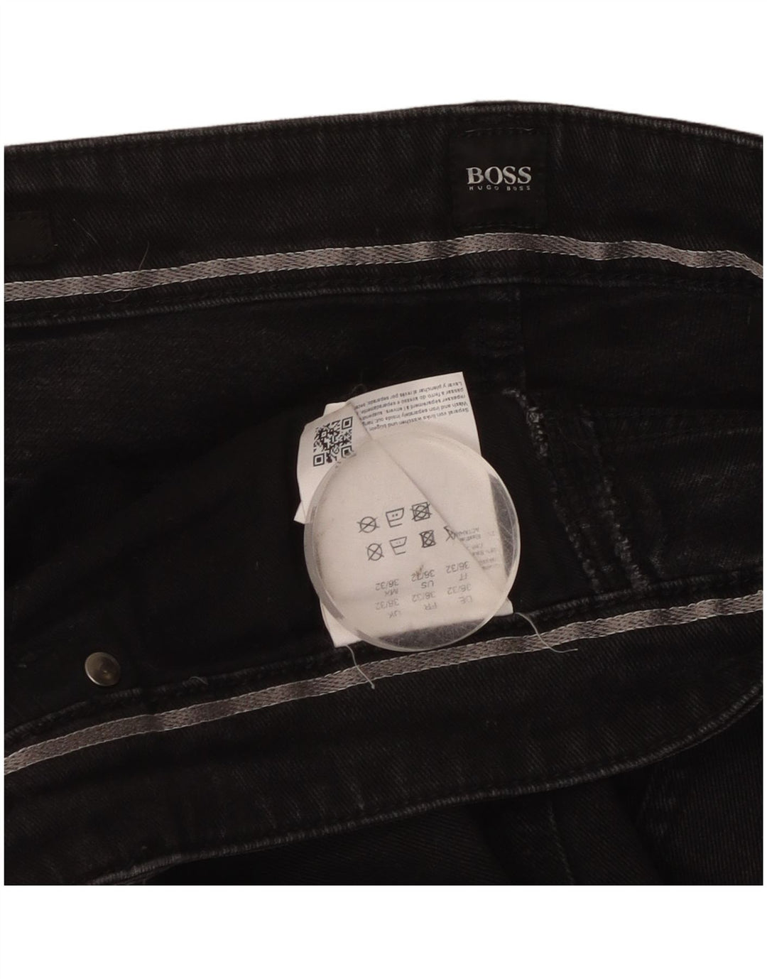 Blugi slim pentru bărbați Hugo Boss W36 L32 bumbac negru