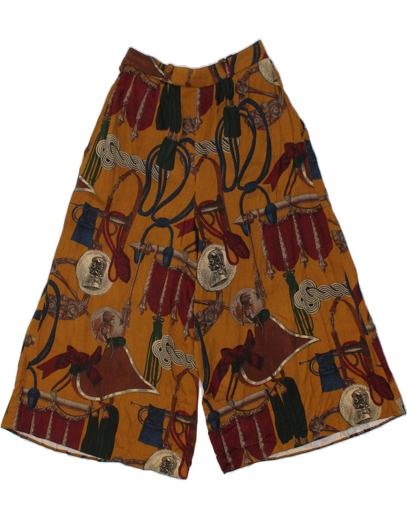 JOHN BENTLEY Womens Cullotes Capri Trousers UK 12 Medium W28 L22 Brown Vintage John Bentley and Second-Hand John Bentley from Messina Hembry 