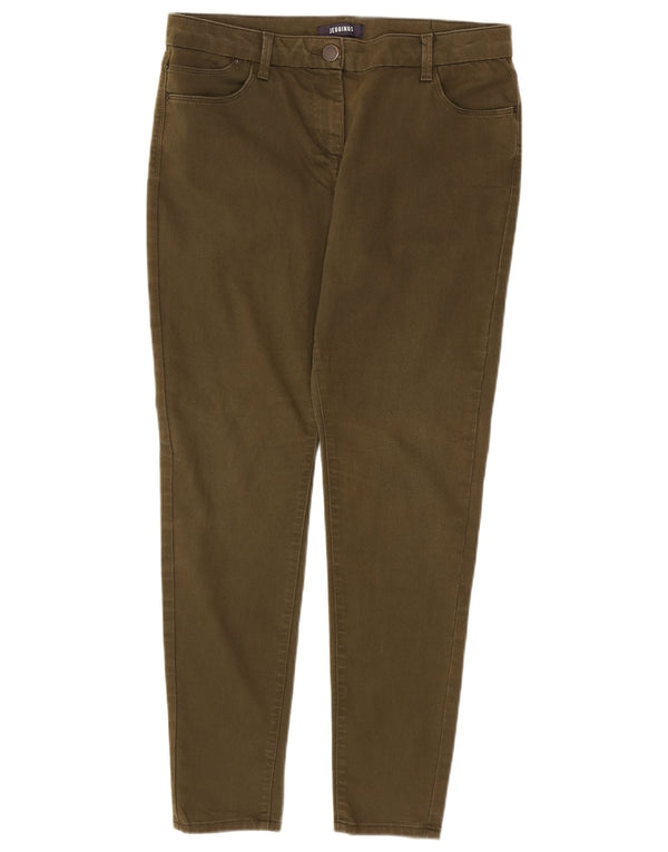 Blugi skinny pentru femei Marks & Spencer UK 14 Medium W30 L29 Kaki Bumbac
