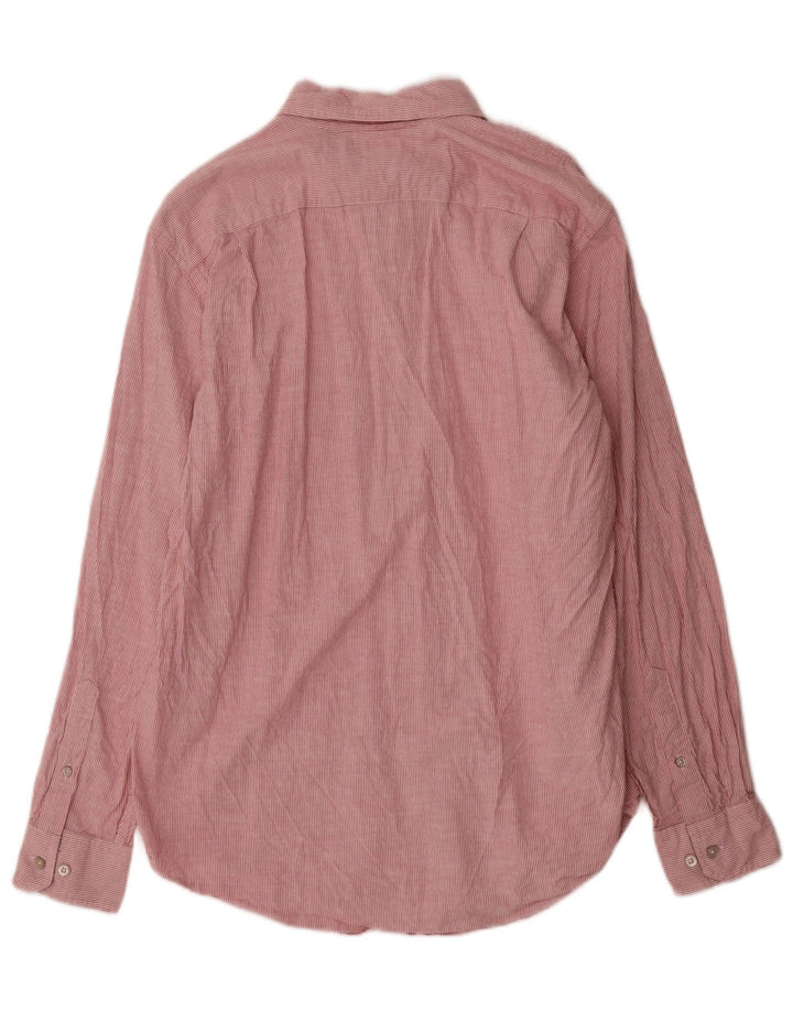 Cămașă pentru bărbați Nautica Classic Fit, bumbac cu dungi roșii medii