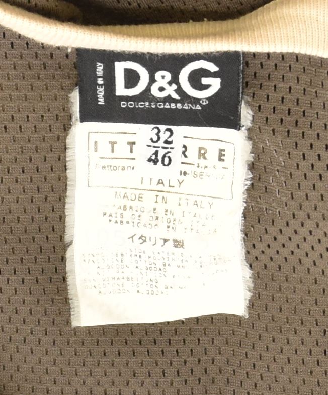 DOLCE & GABBANA Vestă slim Fit Top pentru femei IT 46 Poliester kaki mare