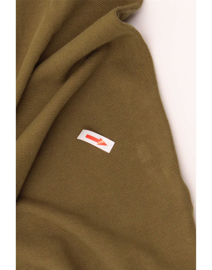 Tricou polo Massimo Dutti pentru bărbați, bumbac kaki mic