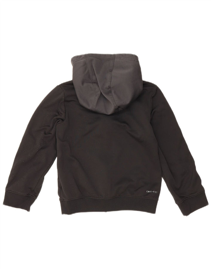 Pulover NIKE pentru băieți Dri Fit Graphic Hoodie 8-9 ani, mic, negru, colorblock