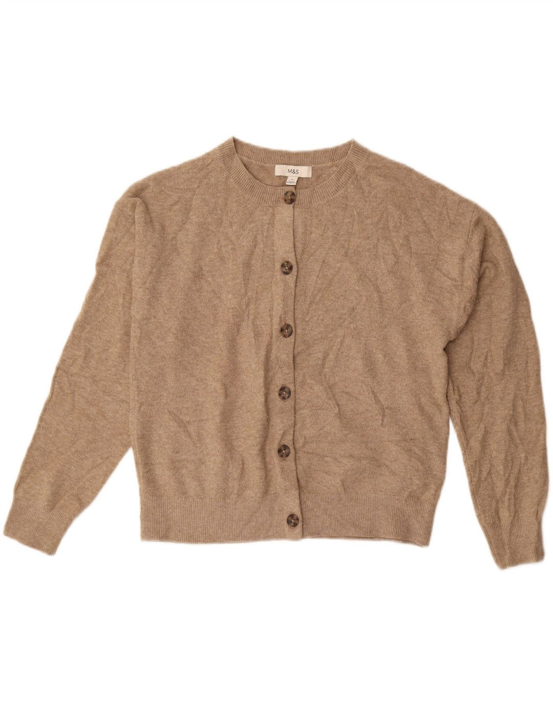 Pulover cardigan supradimensionat pentru femei Marks & Spencer UK 14 Bej mediu