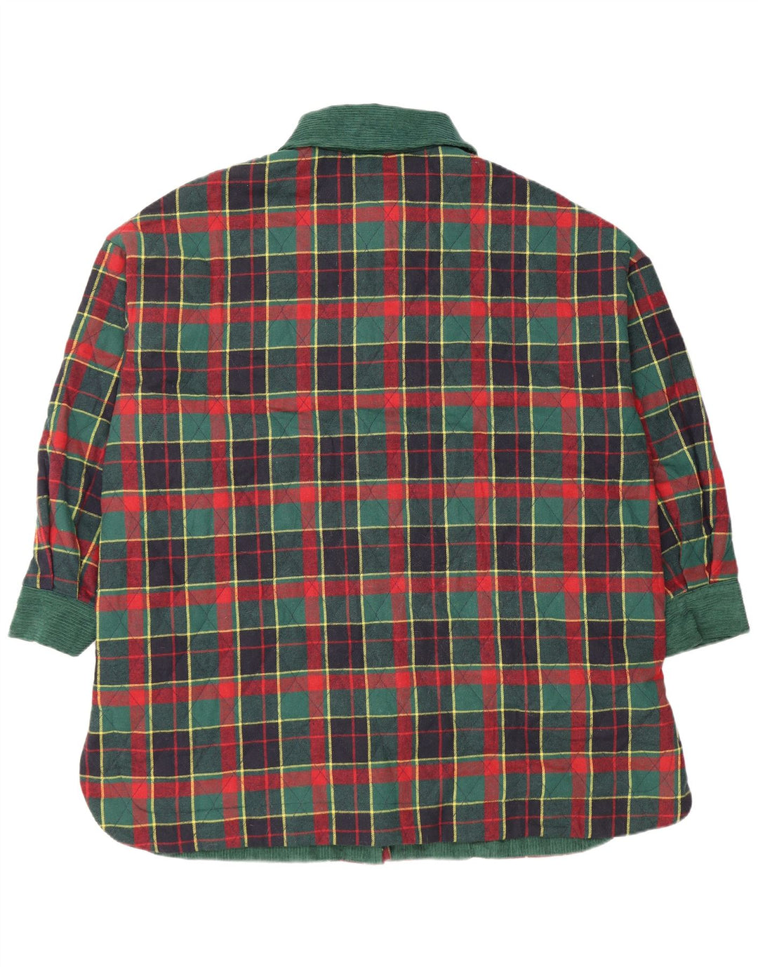 Tu Clothing Jachetă matlasată pentru femei, mărime, poliester cu carouri verde