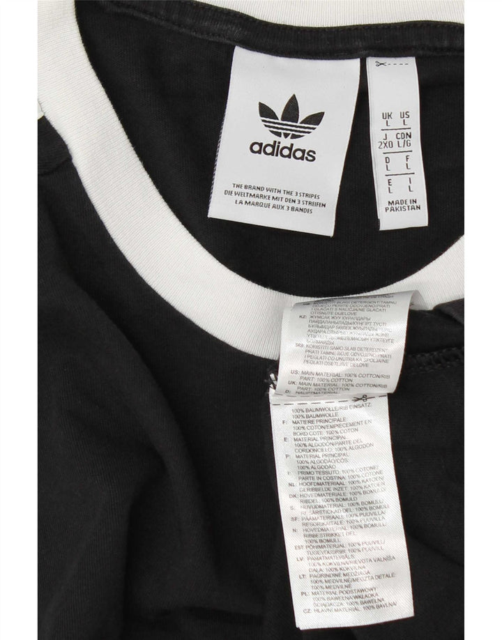 Tricou pentru bărbați Adidas Top mare, negru, bumbac