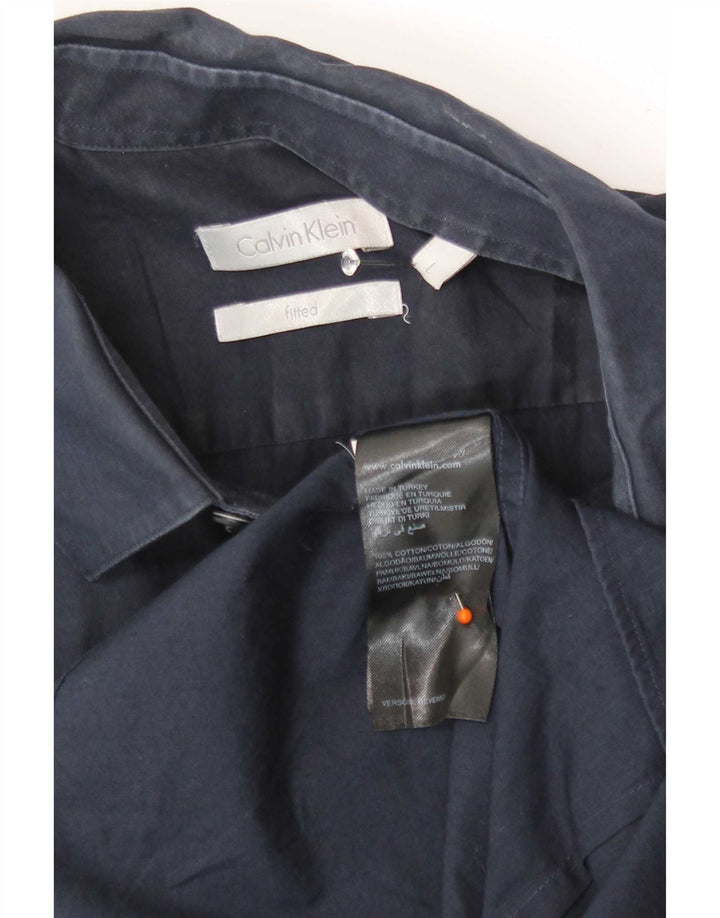 Cămașă pentru bărbați Calvin Klein, mare, albastru, bumbac
