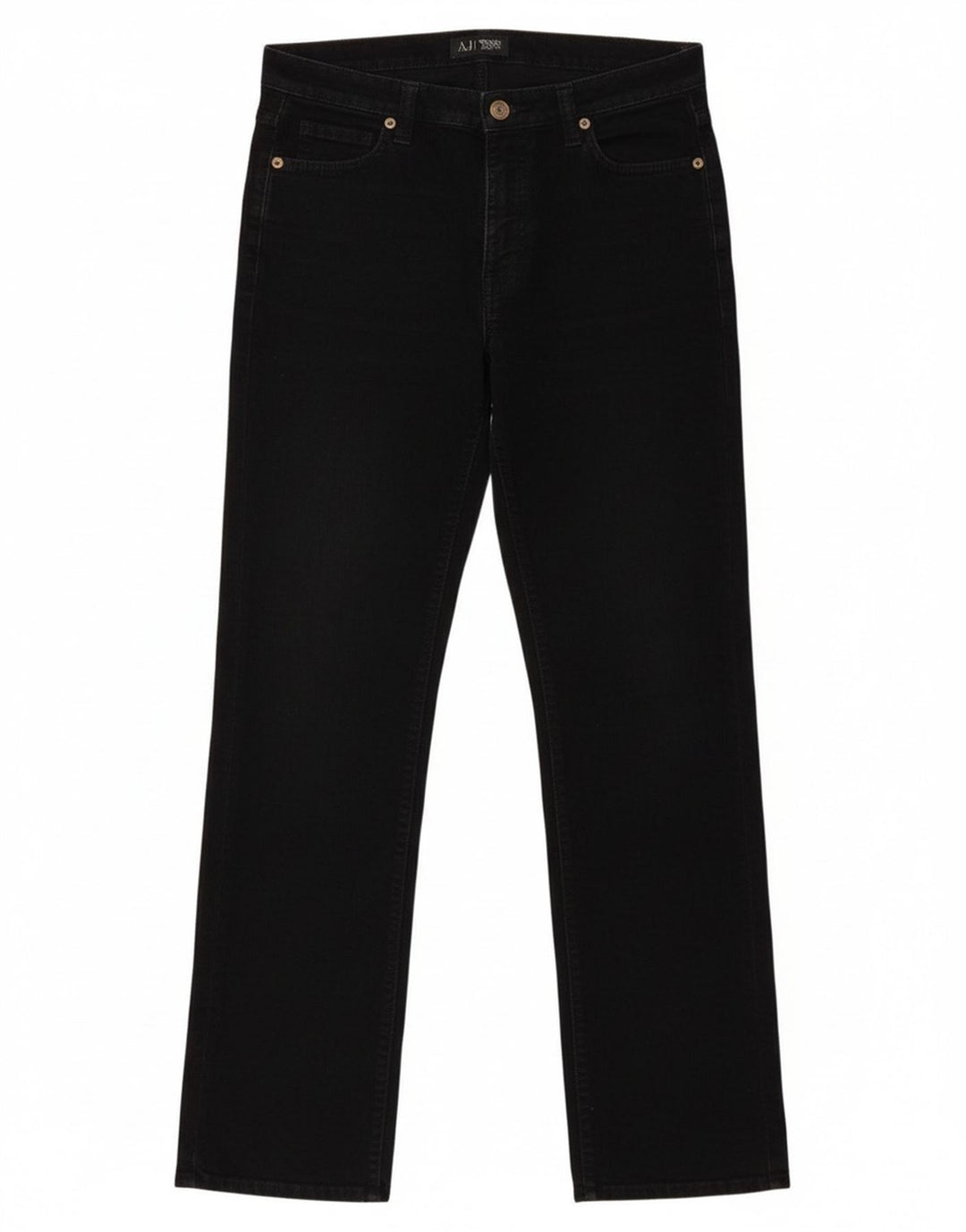 ARMANI Womens Straight Jeans W28 L32 Black
