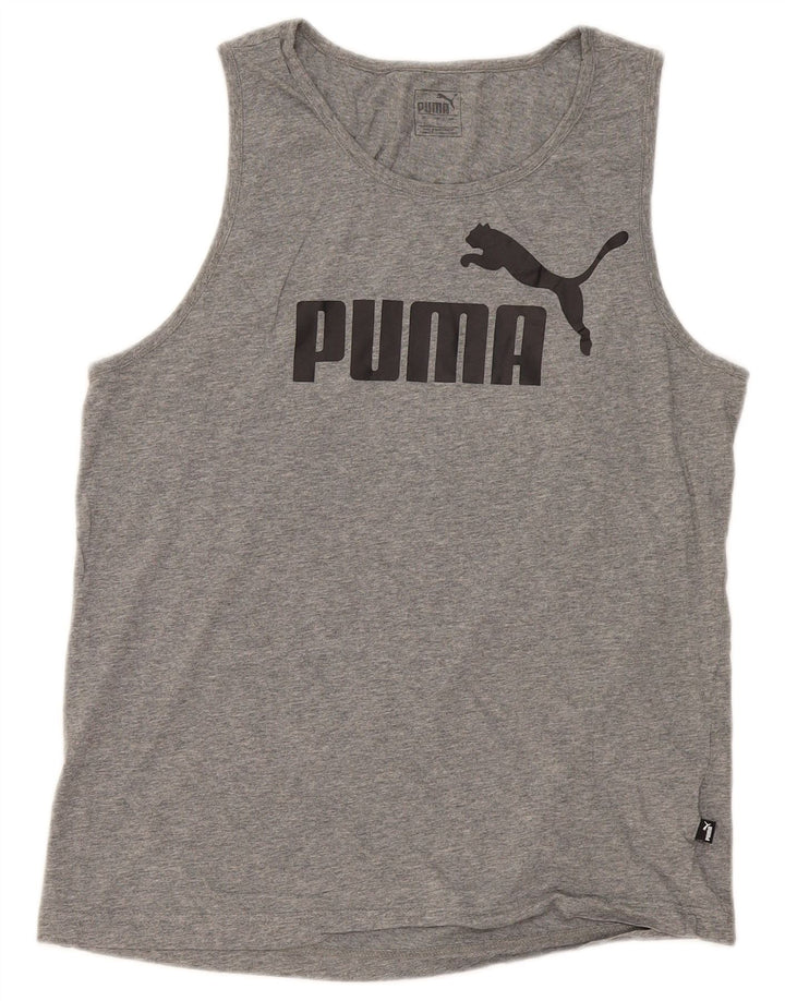 Vestă grafică pentru bărbați Puma, mare, gri bumbac