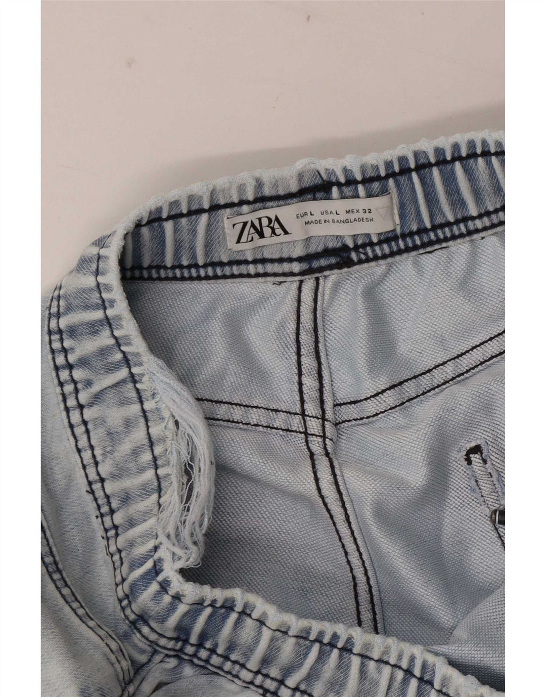 Pantaloni scurți din blugi pentru femei Zara, mari W32, albastru