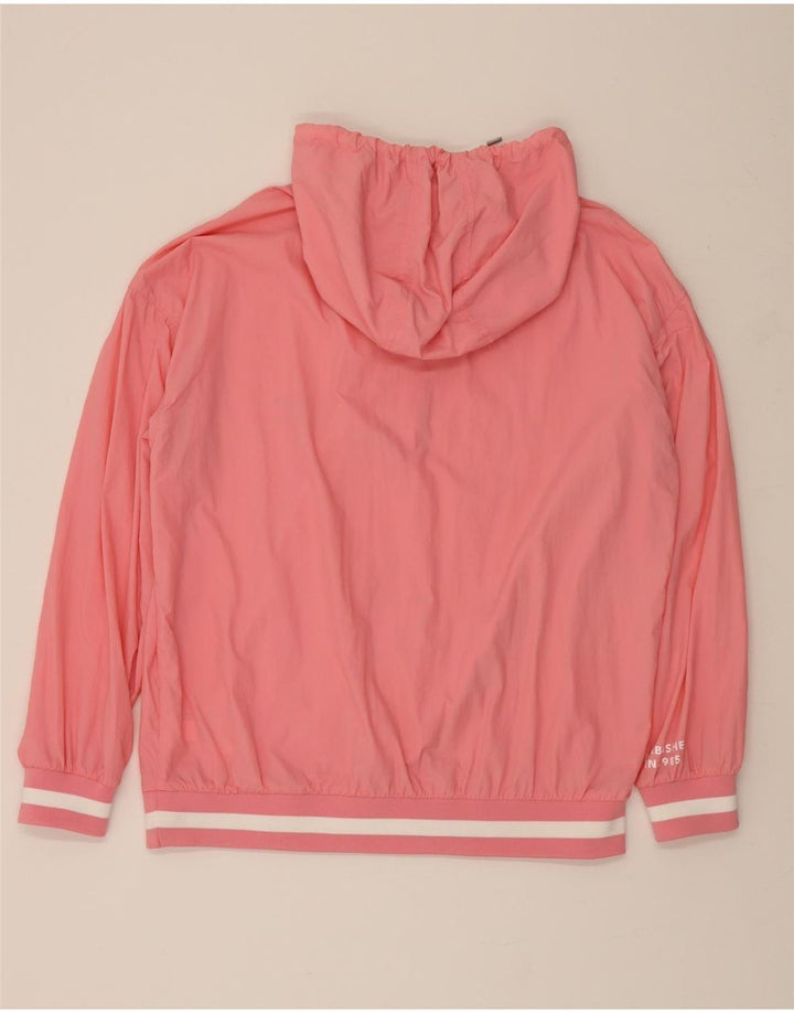 TOMMY HILFIGER Womens Oversized Pullover Rain Jacket UK 10 Small Pink Vintage Tommy Hilfiger and Second-Hand Tommy Hilfiger from Messina Hembry 