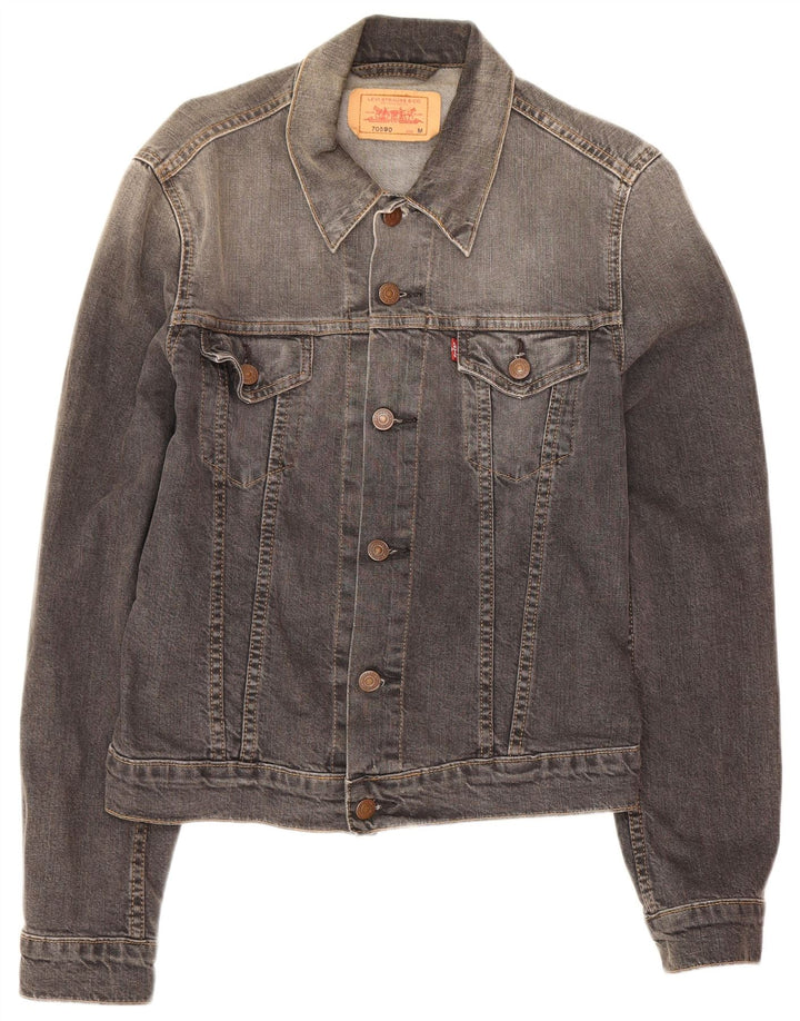 Jachetă de blugi pentru bărbați Levi's UK 38, bumbac gri mediu