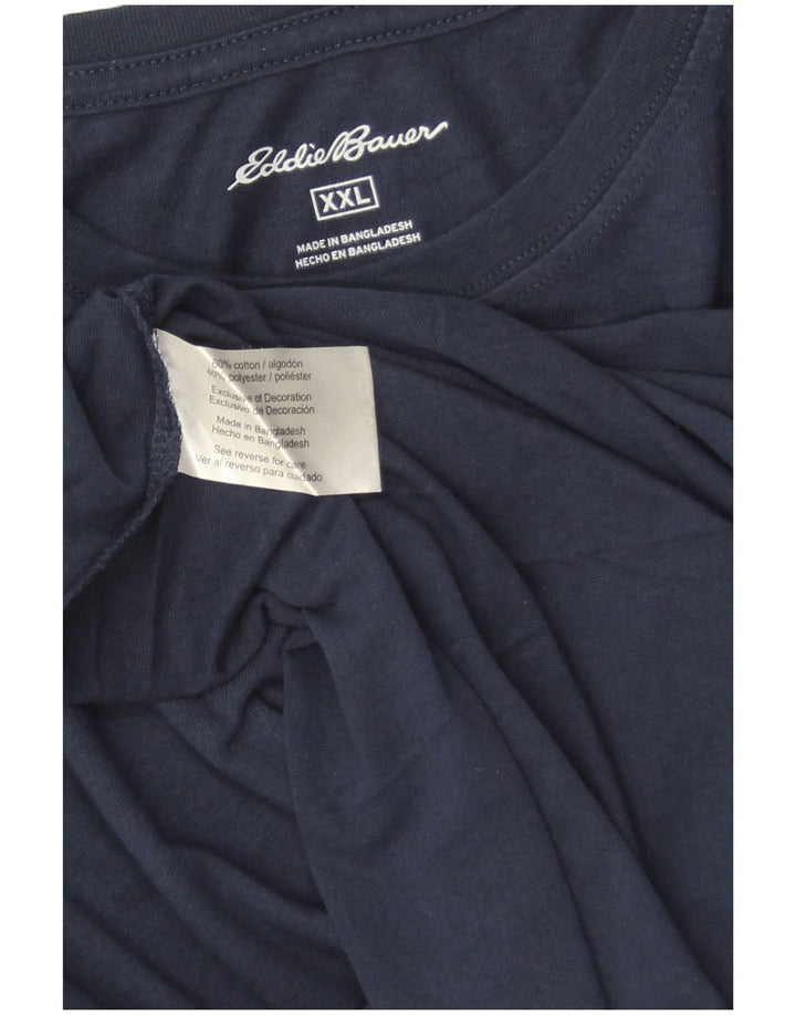 Tricou pentru bărbați Eddie Bauer Top 2XL Bumbac bleumarin