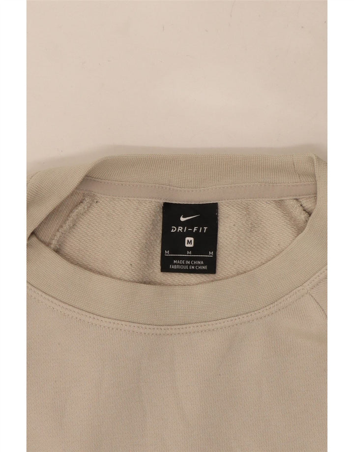 Pulover NIKE pentru femei oversized Crop Graphic Pulover UK 14 Medium Bej
