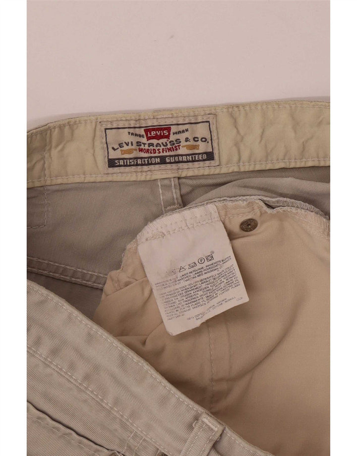 Levi's Mens Regular Denim Shorts Large W33 Beige Bumbac