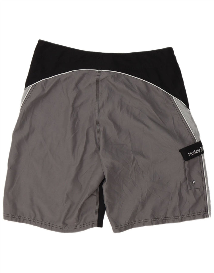 Pantaloni scurți de înot grafic pentru bărbați Hurley, mari, negru, poliester color bloc