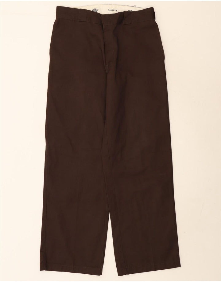 Pantaloni cargo largi pentru bărbați Dickies W32 L32 poliester maro