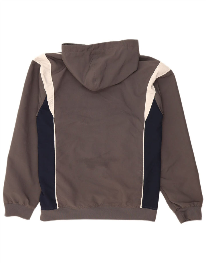 Jachetă Anorak cu glugă pentru bărbați Adidas UK 36, Gri mic, poliester color bloc