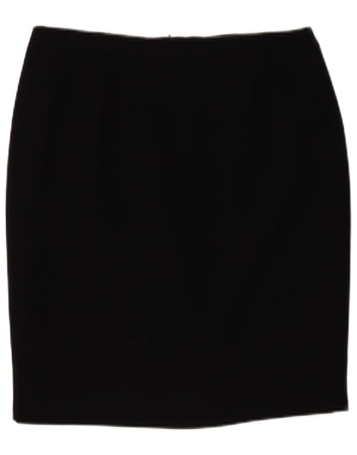 Fusta creion pentru femei Minuet UK 14 Large W32 Poliester negru