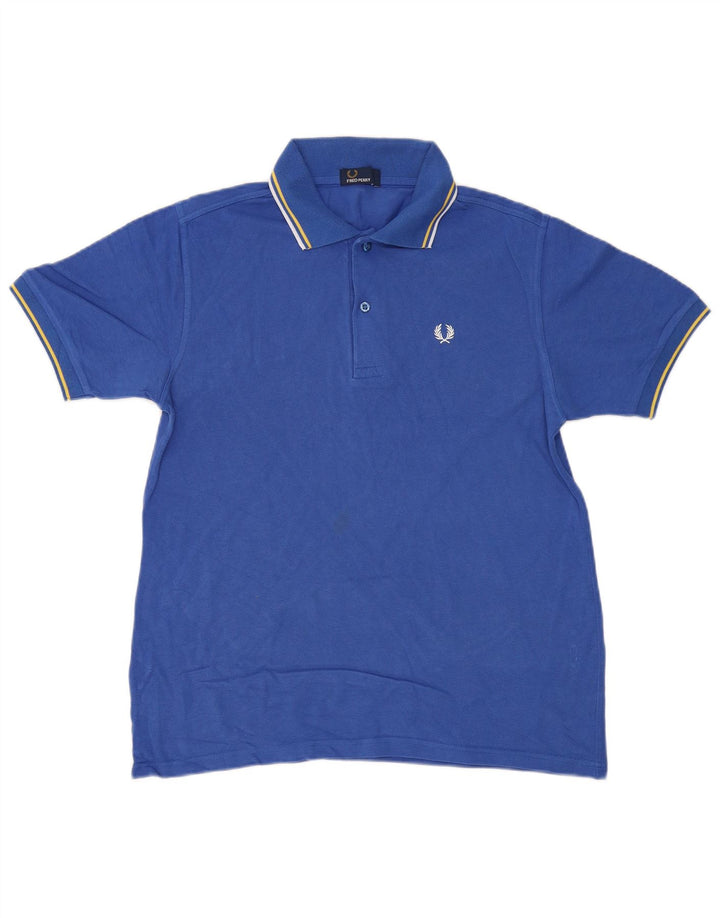 FRED PERRY Tricou Polo Băieți 15-16 Ani Mare Bumbac Albastru