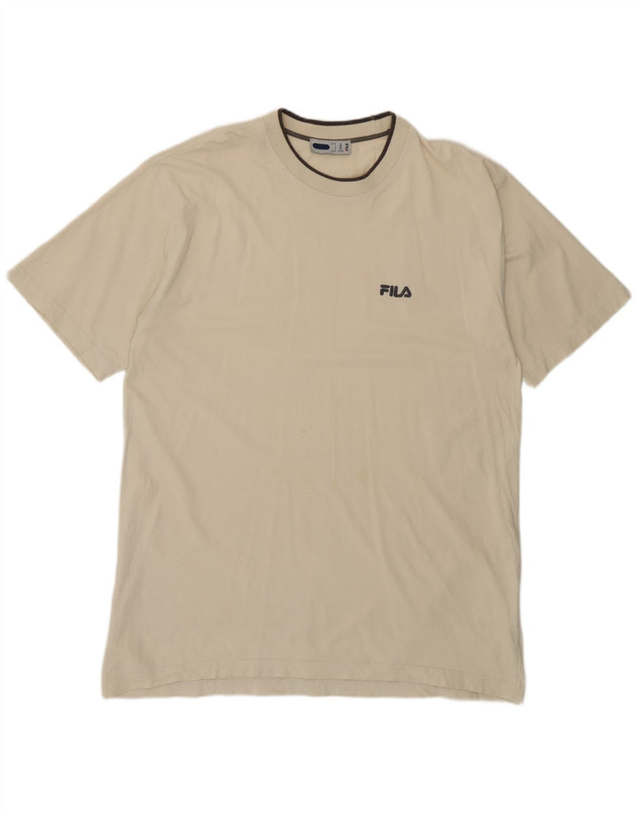Tricou Bărbați Fila Top XL Bej Bumbac