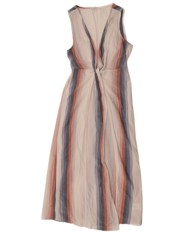 Rochie maxi fără mâneci pentru femei O'Neill UK 10 mic, viscoză cu dungi albe