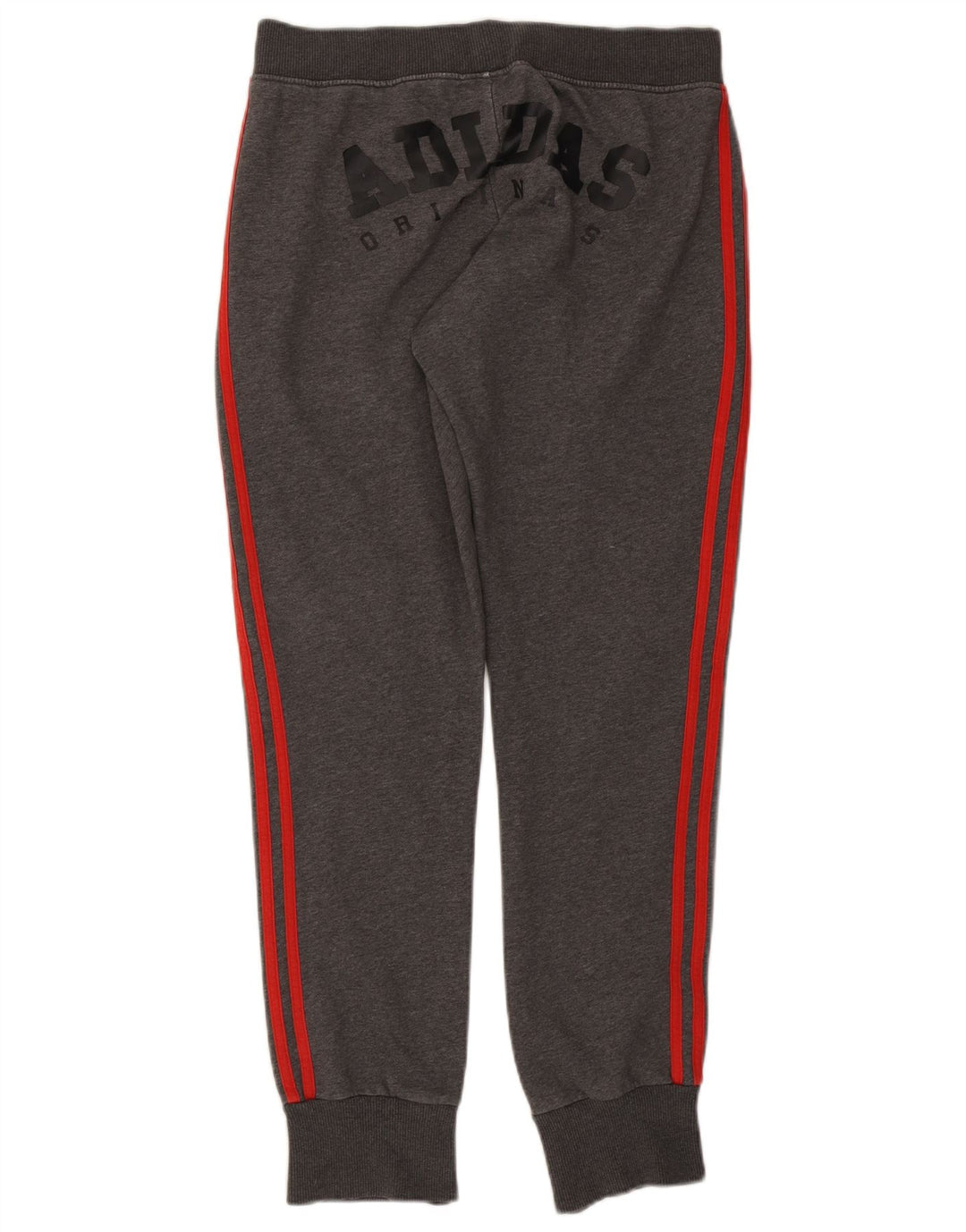 Pantaloni de trening grafic pentru bărbați ADIDAS Joggeri din bumbac gri mediu