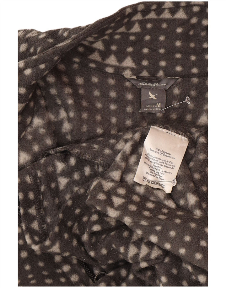 Jachetă fleece pentru femei Eddie Bauer UK 14 Medium Gri Geometric Poliester