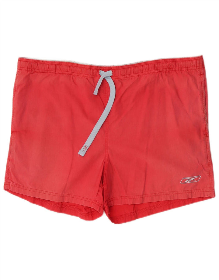 Pantaloni scurți de înot Reebok pentru bărbați, roșu mediu, poliester sport