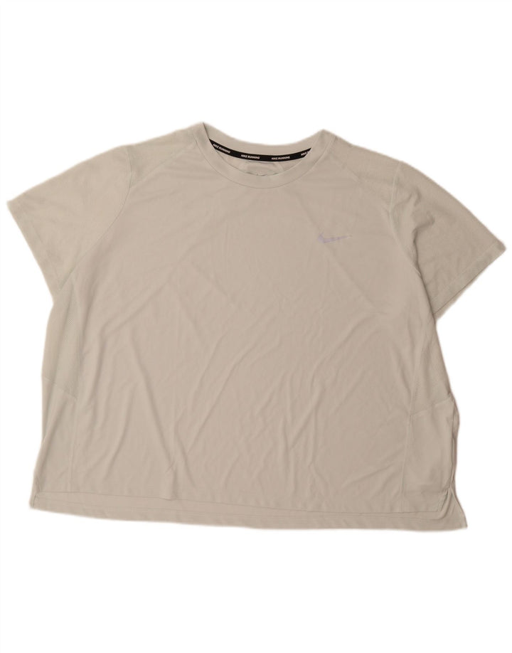 Tricou Nike Dri Fit pentru bărbați Top 3XL Poliester alb