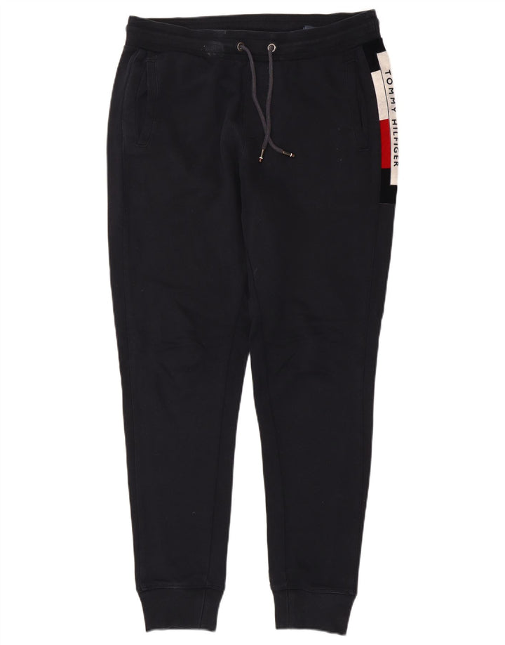 Pantaloni de trening grafic pentru bărbați Tommy Hilfiger Pantaloni de jogging Medium Bleumarin