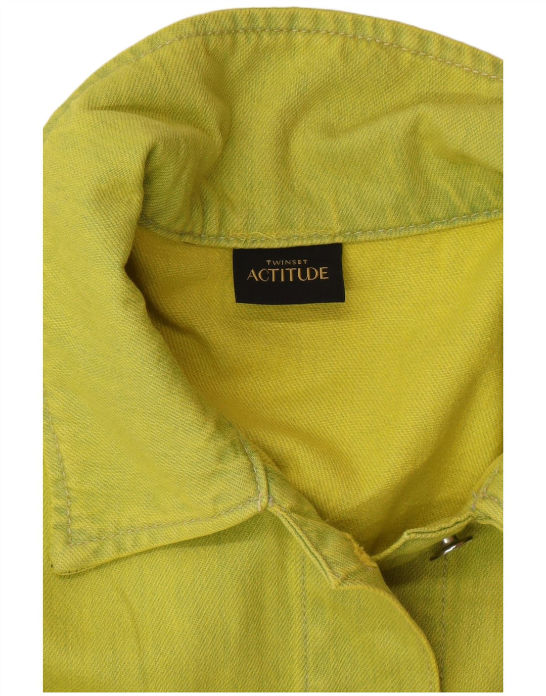 Jachetă de blugi supradimensionată pentru femei TWINSET UK 10 mic, verde, bumbac, modernă