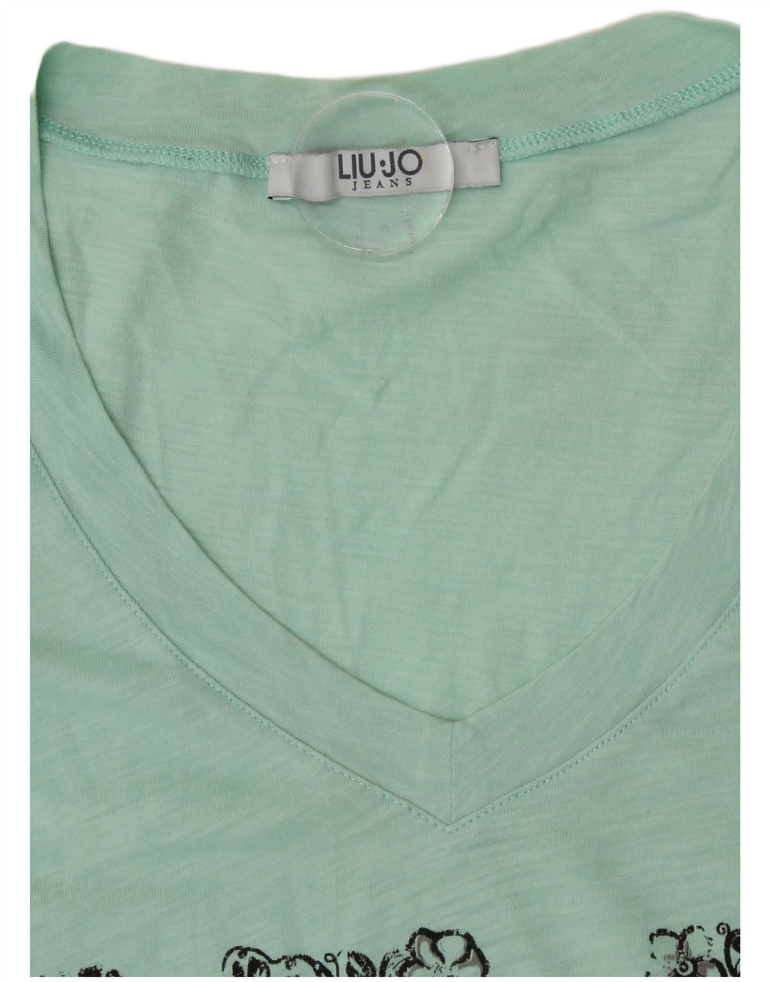 Tricou grafic Liu Jo pentru femei Top UK 12 Medium Green Modern