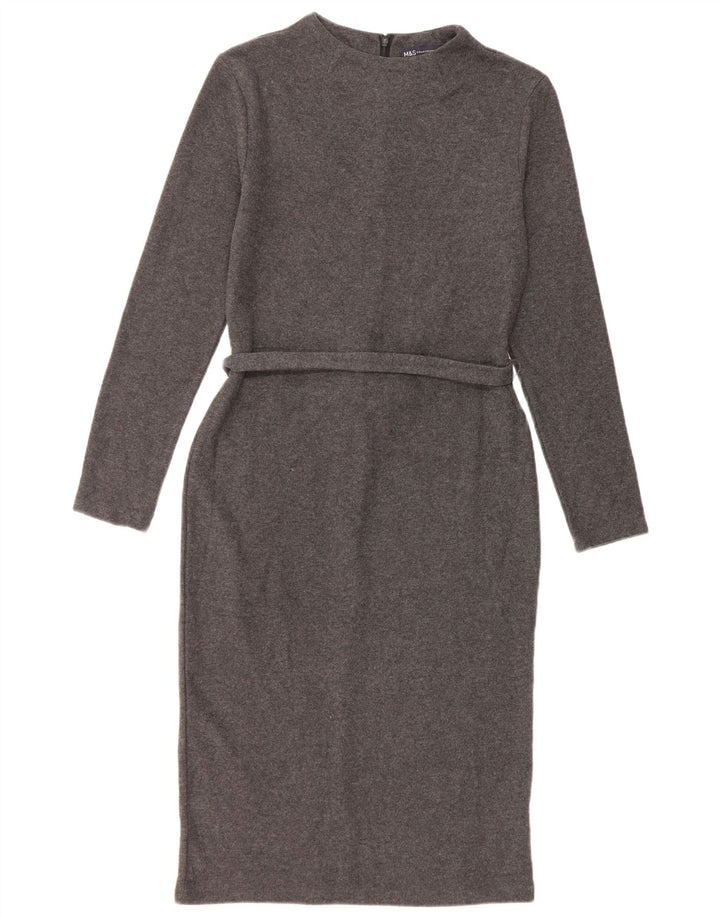 Rochie cu pulover pentru femei Marks & Spencer UK 10 mic bumbac gri