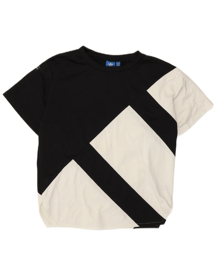 Tricou pentru femei ADIDAS UK 12 Medium Black Colorblock Poliester