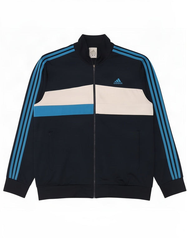 Jachetă de trening Adidas pentru bărbați Marea Britanie 46/48 XL Bleumarin Colorblock