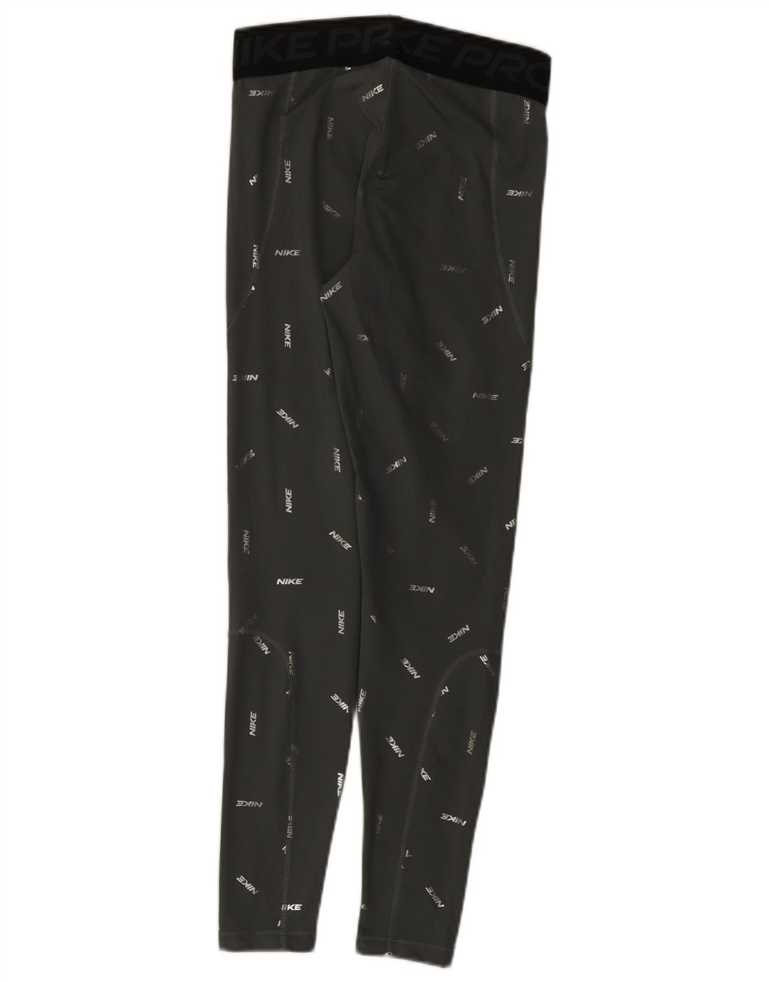 Leggings grafic Nike Dri Fit pentru femei UK 12 Medium Gri Poliester