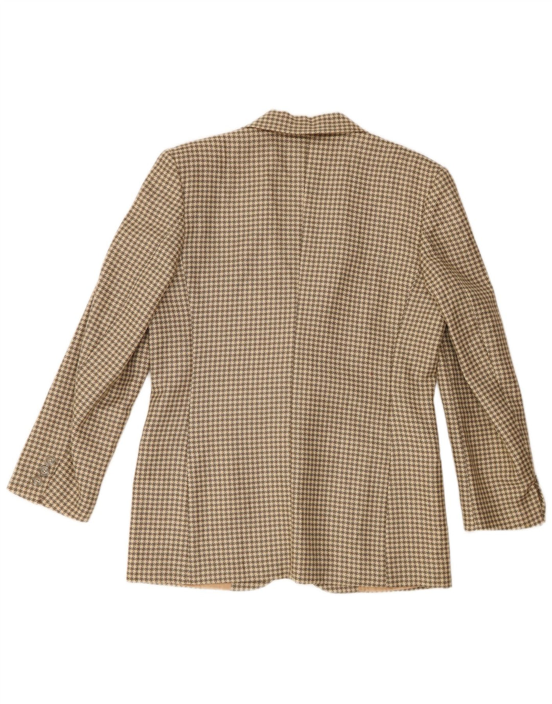 Jachetă pentru femei Anna Blazer cu 2 nasturi IT 44 Medium Beige Houndstooth Lână