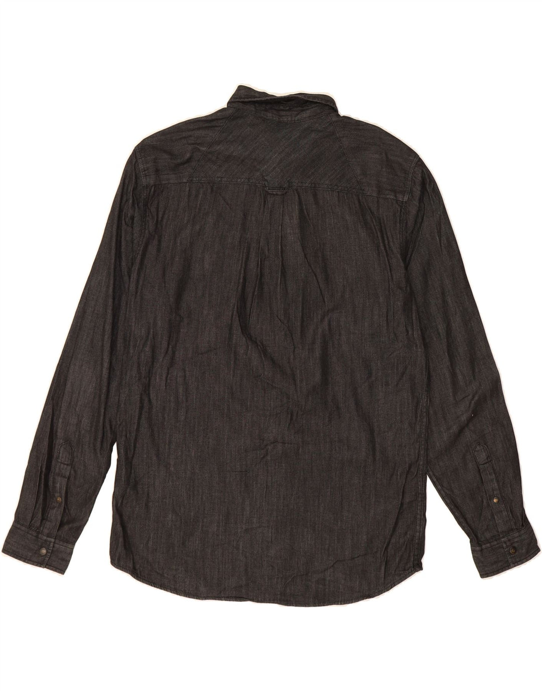 JACK & JONES Mens Slim Fit Shirt Large Grey Cotton Vintage Jack & Jones and Second-Hand Jack & Jones from Messina Hembry 