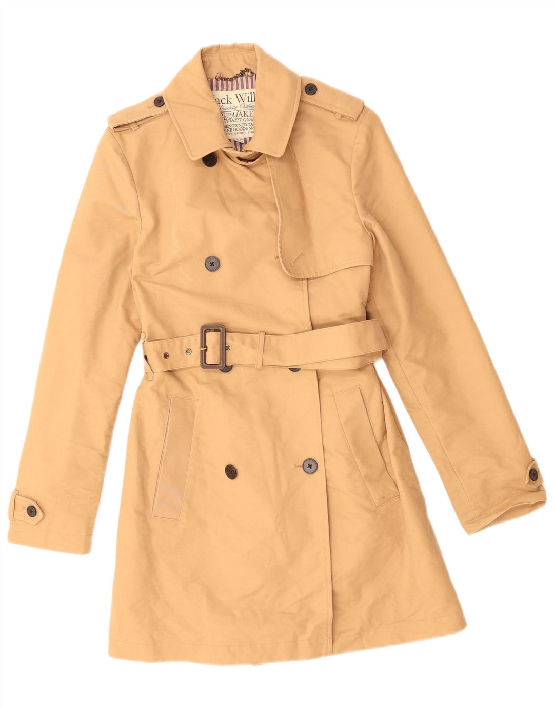 Trench pentru femei JACK WILLS UK 10 mic bumbac bej